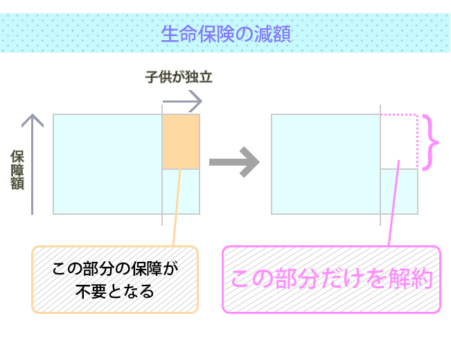 生命保険の減額